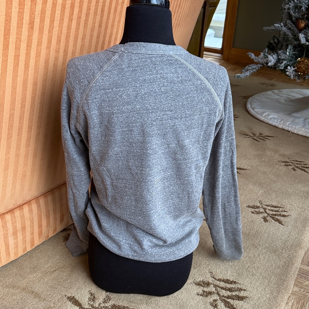 Bow & Drape Gray Crew Neck Sweater - Picture 3 of 4